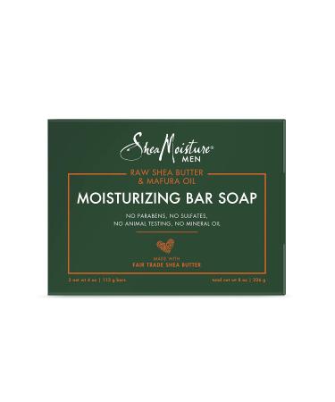 SheaMoisture Men Cleansing Bar Soap - Moisturizing Creamy Vanilla Bean - 8 Oz (2 Count) - Buy Online on GoSupps.com