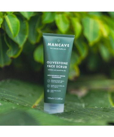 ManCave Olivestone Face Scrub 100ml - Exfoliates & Smoothes | Vegan | Made in England - Buy Online on GoSupps.com