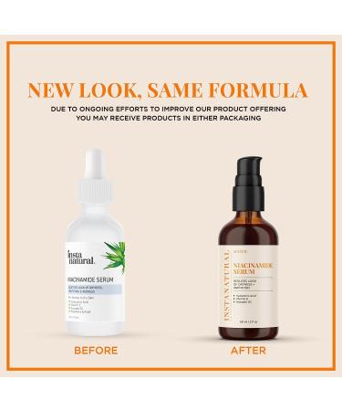 InstaNatural Niacinamide Serum 2 fl oz - Brightening & Hydrating Skin Solution - Buy Online on GoSupps.com