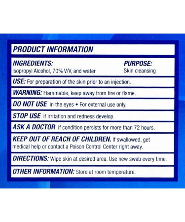 ReliOn Sterile Alcohol Swabs 200 Count - Disinfectant Wipes for Medical & Personal Use - Buy Online on GoSupps.com