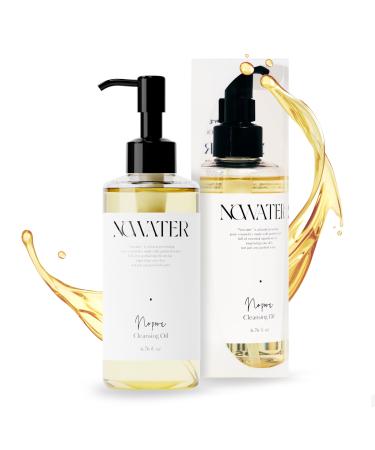 NOWATER No Pore Cleansing Oil | Makeup Cleansing Oil | Pore Cleansing Blackheads Removal | Olive Oil Tea Tree Squalane | Korean Skin Care for face (6.76 fl.oz)