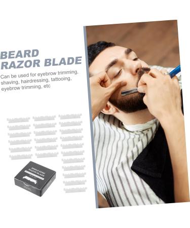 Healeeved 100 Razor Blade Facial Shaver - Stainless Steel Household Razor Blades for Hairdressing & Grooming - Buy Online on GoSupps.com