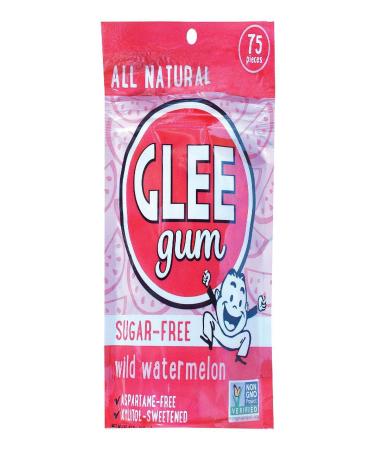 Glee Gum Sugar-Free Gum Pouch, Wild Watermelon, 75 Count