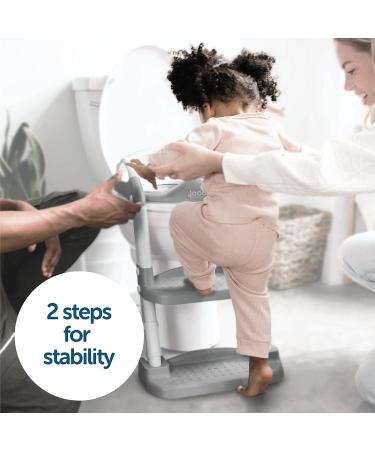 Adjustable Potty Training Ladder with Cushioned Seat - Collapsible, Non-Slip, Splash Guard - Jool Baby - Buy Online on GoSupps.com