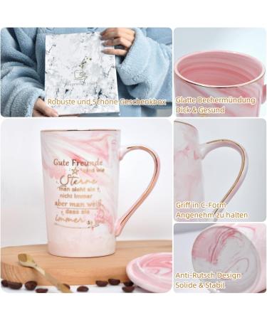 Personalized Bokalaka Coffee Cup - Perfect Birthday Gift for Best Friends | 400ml Pink Cup in Gift Box - Ideal Farewell Gift for Colleagues - Buy Online on GoSupps.com
