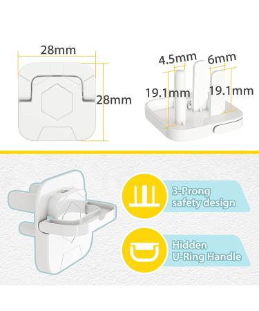 Baby Proofing Outlet Covers (60 Pack) - Safety Socket Cover Protector Cap for Childproofing Electric Outlets - Buy Online on GoSupps.com