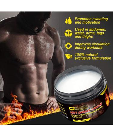 2 Pack Hot Cream Fat Burning Workout Enhancer Gel for Women and Men - Sweat Slimming Cream for Belly, Thighs, Legs, Arms, Buttocks - Buy Online on GoSupps.com