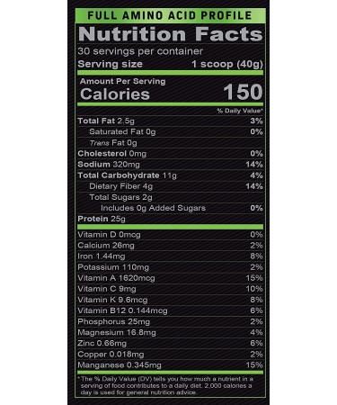 Organic Plant Based Vanilla Protein Powder - Muscle Recovery & Meal Replacement Shake - USDA Organic, Non-GMO, Dairy-Free - Vegan - 30 Servings, 2.64 lb - Buy Online on GoSupps.com
