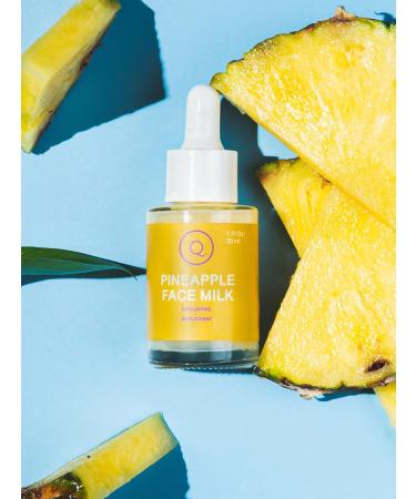 Exfoliating Pineapple Face Milk Serum with Olive Leaf Extract & Allantoin | 1 Fl Oz - Nourish & Brighten Your Skin | Global Shipping Available - Buy Online on GoSupps.com