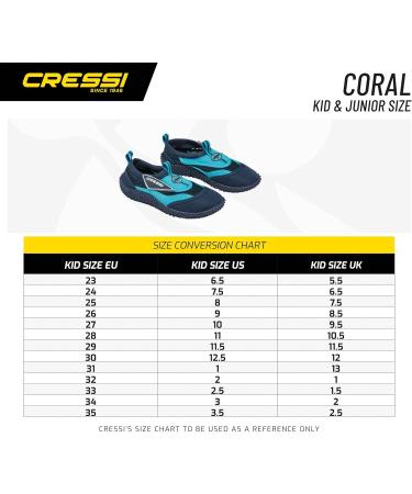 Cressi Kids Coral Jr Beach Shoes - Multicolor Pink White - 29 EU | Perfect for Boys & Girls | Ideal for Water & Sand Activities - Buy Online on GoSupps.com