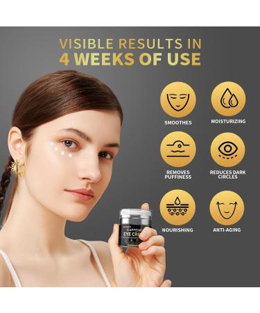 Caffeine Eye Cream Under Cream for Puffiness and Bags Under Eyes Firming Reduce Dark Circles Wrinkles Fine Lines - Anti Aging 1.7 Fl Oz (Pack of 1) - Buy Online on GoSupps.com