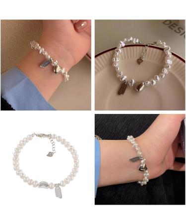 Shop Oralgo's Handmade Love Trailer Bracelets | Stylish Heart Pearls & Baroque Beads Accessories - Perfect New Year's Gift! - Buy Online on GoSupps.com