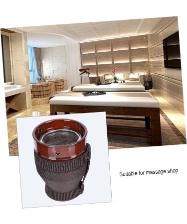 Buy Beaupretty Smoke-free Moxibustion Pot - Ceramic Moxa Burn Tool for Relaxation & Massage - 10.2x7.2cm - Buy Online on GoSupps.com