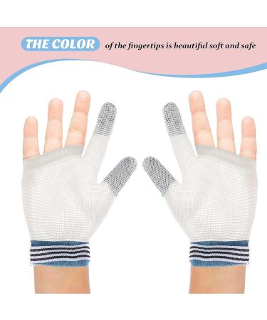 2 Pairs Baby Thumb Sucking Finger Guards | Stop Sucking Kit for 15 Months to 1 Year Old | Soft Mesh Fabric, No Scratch, Breathable Protector - Buy Online on GoSupps.com