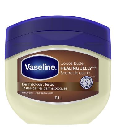 Vaseline Healing Jelly for dry skin Cocoa Butter made with triple purified petroleum jelly 215 g Cocoa Butter 215 g (Pack of 1)