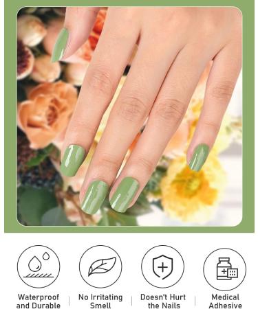 Kalolary Gel Nail Polish Strips Nail Gel Art Sticker Waterproof Full Nail Wraps Decal Sets with Scissors Nail File and Stick for Women Girls Nail Art Decor (UV/LED Lamp Required)-3 - Buy Online on GoSupps.com