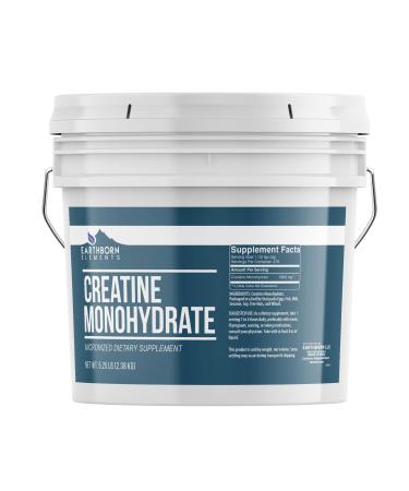 Earthborn Elements Creatine Monohydrate Powder 1 Gallon Bucket Micronized & Unflavored Dietary Supplement No Additives (84 Ounce) 5.25 Pound (Pack of 1)