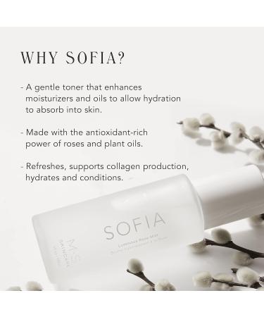 Buy Sofia Luminous Rose Mist - Vegan Face Mist 4 fl oz | Hydrating & Refreshing Skincare for All Skin Types - Buy Online on GoSupps.com