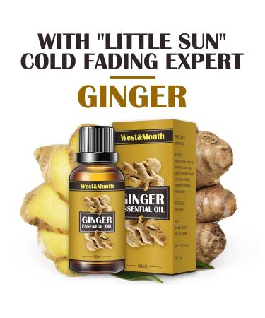 Soothing Ginger Massage Oil - Natural Spa Relief for Stress & Anxiety | Improve Sleep Quality - 1ml (1-Pack) - Buy Online on GoSupps.com