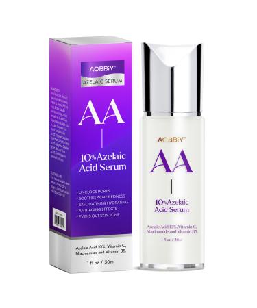 Azelaic Acid Serum: Azelaic Acid 10% for Acne Treatment and Boost Skin Radiance - Fast Rosacea Skin Care - Redness Relief Face with Niacinamide & Vitamin C 1 Fl Oz (30ml)