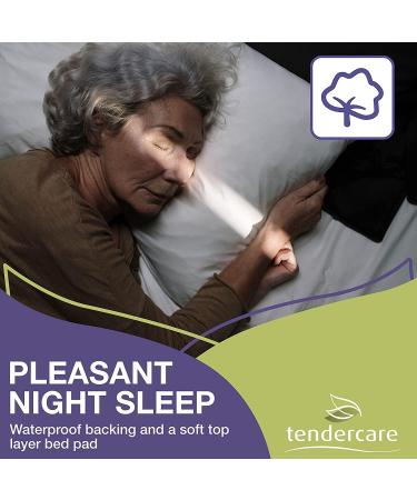 Tendercare Incontinence Bed Inserts - 40 Disposable Super Absorbent Waterproof Pads (80x180 cm) | 1500 ml Absorbency - Buy Online on GoSupps.com
