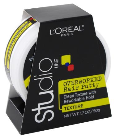 Loreal Studio Putty Overworked 1.7 Ounce (50ml) (2 Pack)