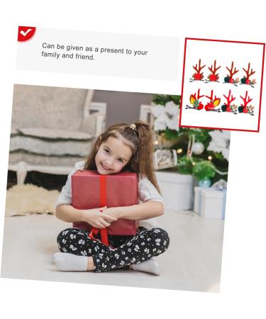FRCOLOR 8 Pairs Christmas Hair Clips Girls Hairpin Women Hair Clips Hair Decoration Antlers Hair Clips Christmas Hair Pin Girls Christmas Barrette Kids Hairpin Child South Korea Cute Iron - Buy Online on GoSupps.com