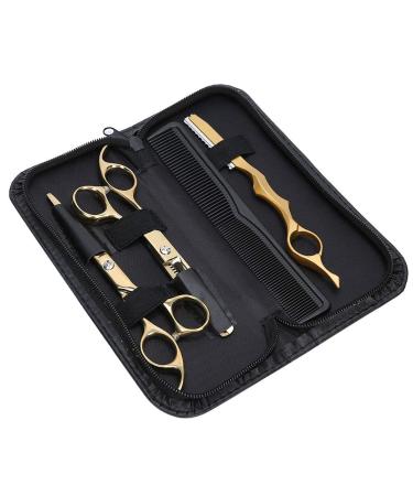 Thinning Haircut Scissors Set Stainless Steel Ergonomic Design Color Multi-Functional Set Suitable for Men and Women with Convenient Storage Bag for