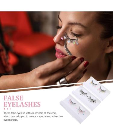 Beavorty 3 Pairs false lashes fake eyelashes natural eyelashes colored lash extensions lashes natural cosplay lashes women lashes makeup eyelashes cosmetic lashes Imitation slim extend - Buy Online on GoSupps.com