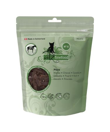Catz Finefood MEATZ CATTIONS Horse N 15 - Crispy stripes made of 100 percent horse meat - cat snack for allergy sufferers without sugar grain -free (1 x 45 g)
