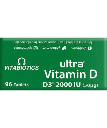 Vitabiotics Ultra Vitamin D 2000IU Tablets - Extra Strength 96 Count - Buy Online on GoSupps.com