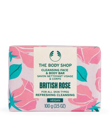 The Body Shop British Rose Exfoliating Soap 3.5 Ounce