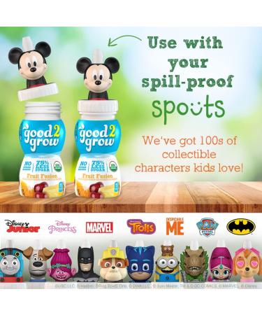 good2grow Organic Low Sugar Fruit Fusion Juice 24-pack 6oz Bottles - Non-GMO, USDA Certified, 75% Less Sugar - BPA-Free, Spill-Proof Tops Not Included - Buy Online on GoSupps.com