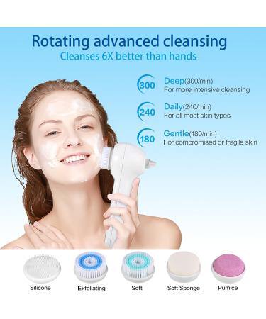 UMICKOO Blackhead Remover Vacuum Rechargeable Facial Cleansing Brush | 3-in-1 Face Scrubber for Exfoliating & Deep Pore Cleansing | IPX7 Waterproof & LCD Screen - Buy Online on GoSupps.com
