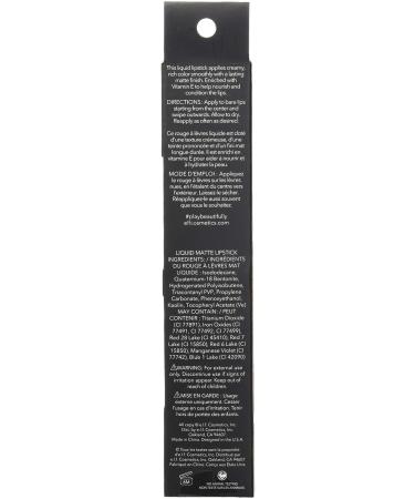 e.l.f. Cosmetics Liquid Matte Lipstick - Highly Pigmented, Quick Drying, Smudge Proof with Nourishing Properties in Berry Sorbet - Buy Online on GoSupps.com