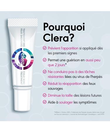 Clera Cold Sore Treatment Cream Clinically Proven to Heal in 2 Days* - 5ml - Buy Online on GoSupps.com