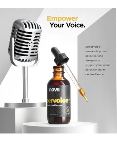 NOVII Sobervoice Ultimate Vocal Health Drops - Herbal Relief from Vocal Strain Dryness & Hoarseness - Voice Enhancing Booster Drops Vocal Relief for Singers Speakers Performers 2 fl. oz. - Buy Online on GoSupps.com