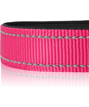 Joytale Reflective Dog Collar for Large Dogs - Hotpink L | Durable & Stylish (Pack of 1) - Buy Online on GoSupps.com