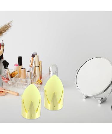 VOCOSTE 2 Pcs Makeup Sponge Stand | Beauty Egg Holder & Drying Rack | Gold Metal Cosmetic Storage - Buy Online on GoSupps.com