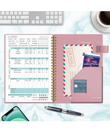 Regolden-Book Fitness Workout Journal - Undated Weight Loss Tracker & Planner for Women & Men | 52 Weeks Workout Log Book, Food Journal | A5 Notebook with Pen Loop | Home Gym Accessories - Buy Online on GoSupps.com