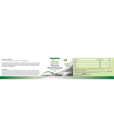 Fairvital | Alkaline formula powder - with calcium magnesium potassium zinc iron copper molybdenum chromium and selenium - VEGAN - 250g - Buy Online on GoSupps.com