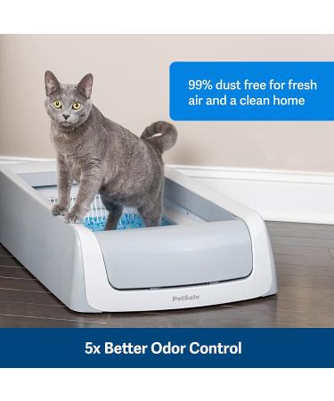 PetSafe ScoopFree Premium Crystal Cat Litter - 8.6 lb Total - 5x Better Odor Control - Non-Clumping Formula - Low Tracking & Dust - Original Blue - Buy Online on GoSupps.com
