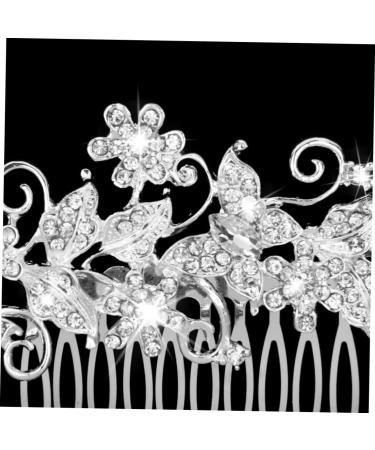 DOITOOL Vintage Alloy Hair Comb Pearl Hair Comb Wedding Rhinestone Pearls Hair Comb Wedding Tiara Hair Comb Clip Silver Headpiece Pearl Tiara Rhinestone Comb Bride Hair Accessories Crystal - Buy Online on GoSupps.com
