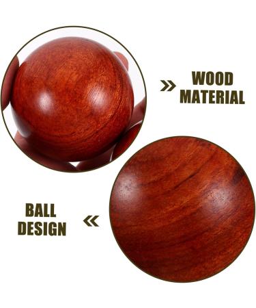 HOMSFOU 6 STK Acupuncture & Muscle Stretch Balls - Wooden Meditation & Massage Balls for Hand Therapy - Premium Rosenholz Wood - Buy Online on GoSupps.com