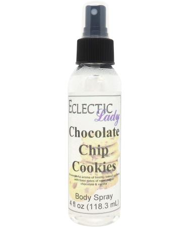 Chocolate Chip Cookies Body Spray (Double Strength) 4 ounces Body Mist for Women with Clean Light & Gentle Fragrance Long Lasting Perfume with Comforting Scent for Men & Women Cologne with Soft Double Strength 4 Fl Oz (Pack of 1)