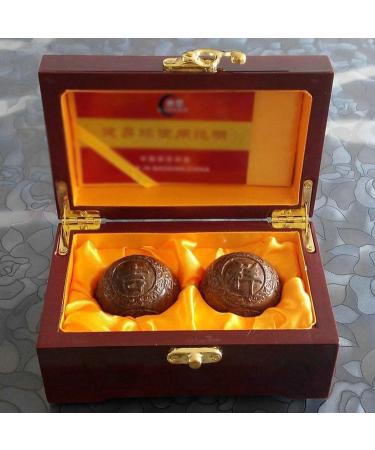 Unbit Magnetic Baoding Balls - 2 Piece Chinese Hand Massage Balls for Healthy Exercise & Stress Relief - Includes Support Box (Color A) - Buy Online on GoSupps.com