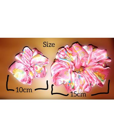 6 Satin Scrunchies Extra large Oversize Hair Scrunchies Frizz Prevention Silk Scrunchies for Girls & Stylish Hair Ties for Women Premium Hair Scrunchie for Styling (Flower X-Large) - Buy Online on GoSupps.com