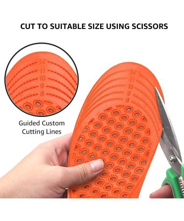 Dr.Foot Arch Support Insoles - Relief from Plantar Fasciitis, Metatarsal and Heel Pain - Shock Absorption for Men and Women - Red & Black Large - Buy Online on GoSupps.com