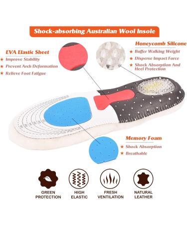 Sheepskin Insoles for Height Increase | Unisex Warm & Durable Shoe Inserts | Cozy Thick Wool Fleece for Leather Shoes Boots & Slippers - Buy Online on GoSupps.com