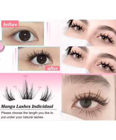 12mm C Curl Mink Individual Lashes - 60 Cluster Eyelash Extensions for Natural, Wispy Look | EYDEVRO - Buy Online on GoSupps.com